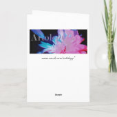 Kastanienbraune Tulpe-Gruß-Karte (freier Raum) Karte (Rückseite)