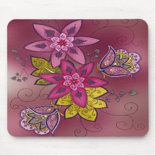 Kastanienbraune Tulpe Mousepad