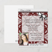 Kastanienbraune u. graue einladung (Vorne/Hinten)