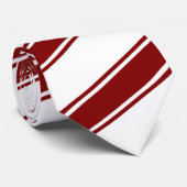 Kastanienbraune u. weiße starke und dünne krawatte (Gerollt)