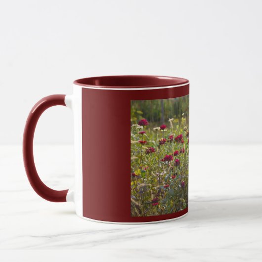 Kastanienbraune Wildblumen Tasse (Links)