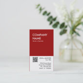 kastanienbrauner mutiger Entwurf Ihr eigener QR Visitenkarte (Stehend Vorderseite)