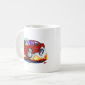 Kastanienbraunes Auto 1982-92 Transportes morgens Kaffeetasse (Vorderseite Links)