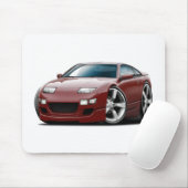 Kastanienbraunes Auto Nissans 300ZX Mousepad (Mit Mouse)