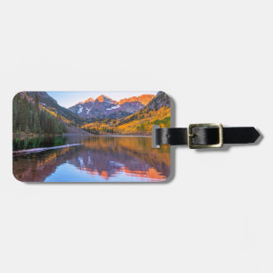 Kastanienbraunes Glühen Bell Alpen Gepäckanhänger