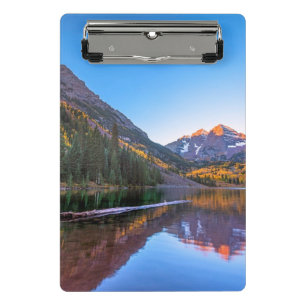Kastanienbraunes Glühen Bell Alpen Mini Klemmbrett