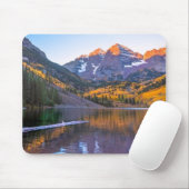 Kastanienbraunes Glühen Bell Alpen Mousepad (Mit Mouse)