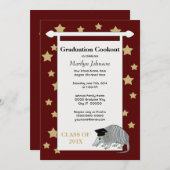 Kastanienbraunes niedliches Gürteltier hat Einladung (Vorne/Hinten)