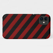 Kastanienbraunes u. schwarzes Streifen iPhone 5 Case-Mate iPhone Hülle (Rückseite (Horizontal))