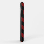 Kastanienbraunes u. schwarzes Streifen iPhone 5 Case-Mate iPhone Hülle (Hinten/Rechts)