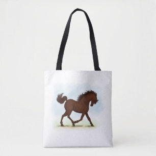 Kastanienbrown Pferd Reittier Tasche