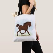 Kastanienbrown Pferd Reittier Tasche (Von Nahem)