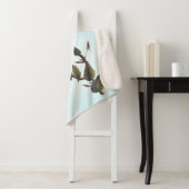 Kastaniengefiederter Audubon-Vogel auf Wildblume Sherpadecke (Beispiel)