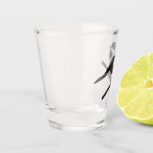 Kastaniengegarte Chickadee Bird Schnapsglas (Links)