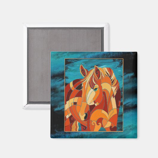 Kastanienmagnet Magnet (Vorderseite/Rückseite)