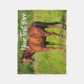 Kastanienmare Fleecedecke (Vorderseite)