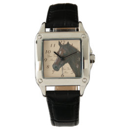 Kastanienmatte Armbanduhr