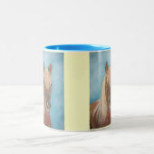 Kastanienmatte mit braunem Mangross Zweifarbige Tasse (Mittel)