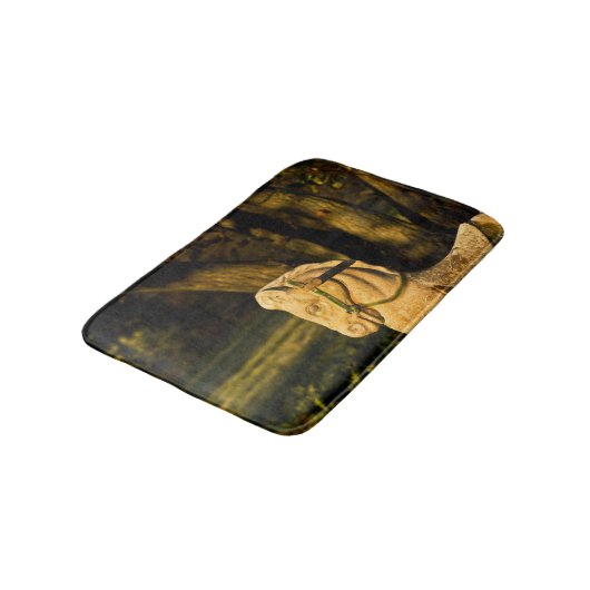 Kastanienpferd Badematte (Schrägansicht)