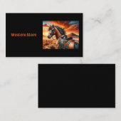 Kastanienpferd in der Südwestwüste Visitenkarte (Vorne/Hinten)