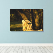 Kastanienpferd Leinwanddruck (Insitu (Holzboden))