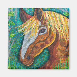 Kastanienpferd Magnet