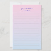 Kastanienpferd mit White Star Schreibpapier Briefpapier (Rückseite)