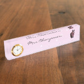 Kastanienpferd Namensplakette (Seite)