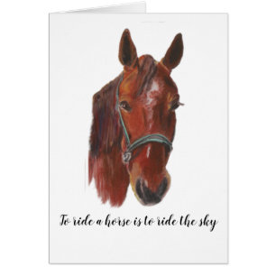 Kastanienpferd Portrait