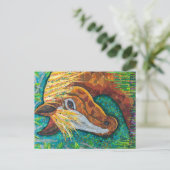 Kastanienpferd Postkarte (Stehend Vorderseite)