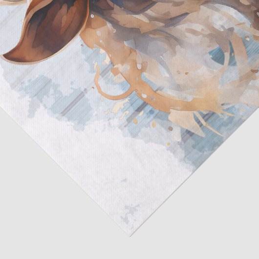 Kastanienpferd Seidenpapier (Detail)