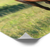 Kastanienpferd Stehende Leinwand Poster (Ecke)