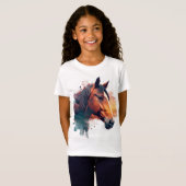 Kastanienpferd T-Shirt (Vorne ganz)