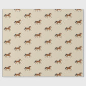 Kastanienpferde Geschenkpapier (Flach)