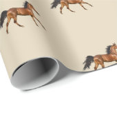 Kastanienpferde Geschenkpapier (Rolleneckpunkt)