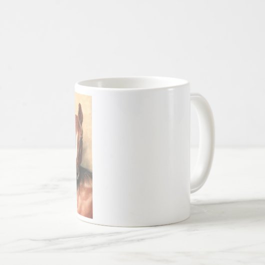 Kastanienpferde Kaffeetasse (VorderseiteRechts)