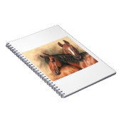 Kastanienpferde Notizblock (Rechte Seite)