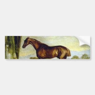 Kastanienrutsche in einer Landschaft (George Stubb Autoaufkleber