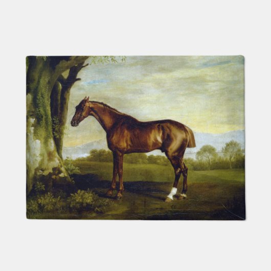 Kastanienrutsche in einer Landschaft (George Stubb Fußmatte (Vorderseite)