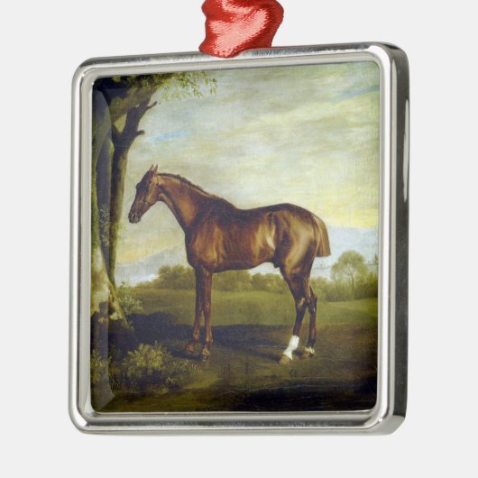 Kastanienrutsche in einer Landschaft (George Stubb Ornament Aus Metall (Links)