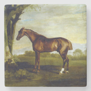 Kastanienrutsche in einer Landschaft (George Stubb Steinuntersetzer