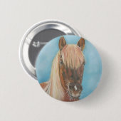 Kastanienstute mit Pferdekastanienpferd Button (Vorne & Hinten)