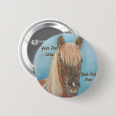 Kastanienstute mit Pferdekastanienpferd Button (Vorne & Hinten)