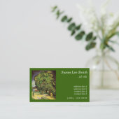 Kastanientress in Blossom, Vincent van Gogh. Visitenkarte (Stehend Vorderseite)