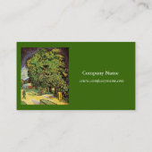 Kastanientress in Blossom, Vincent van Gogh. Visitenkarte (Rückseite)