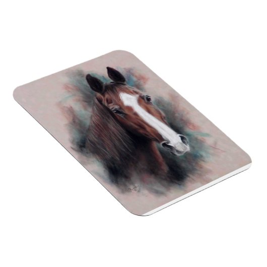 Kastanienviertel Pferdekopf Magnet (Rechte Seite)