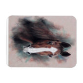 Kastanienviertel Pferdekopf Magnet (Horizontal)