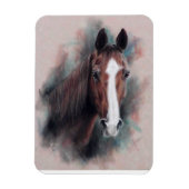 Kastanienviertel Pferdekopf Magnet (Vertikal)