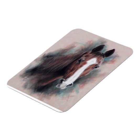 Kastanienviertel Pferdekopf Magnet (Linke Seite)