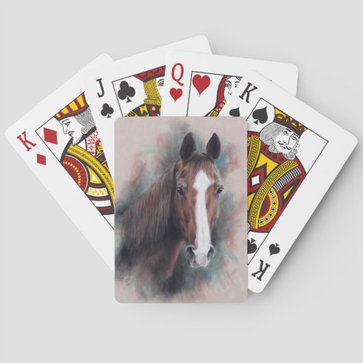 Kastanienviertel Pferdekopf Spielkarten (Rückseite)